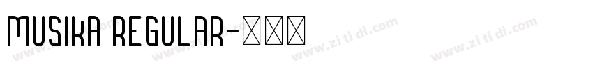 Musika Regular字体转换